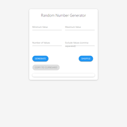 Random Number Generator