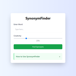 SynonymFinder