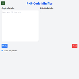 PHP Code Minifier