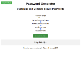 Secure Password Generator