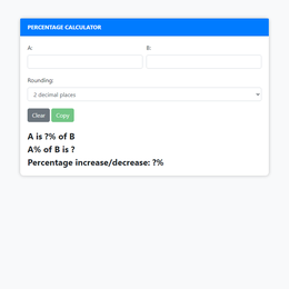 Percentage Calculator